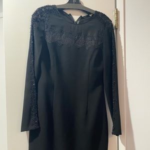 Elie Tahari knee length black dress size 4